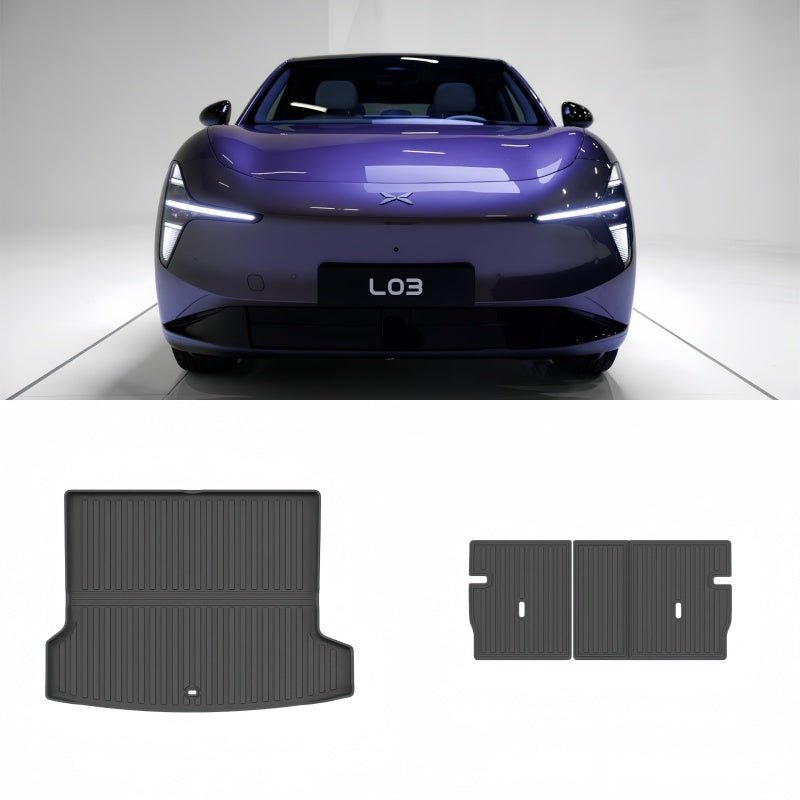 OEM Style Trunk Mat & Seat Back Mats for Xpeng L03 - NICE EVS