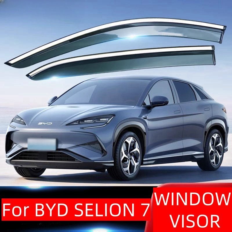 PC Resin Window Visor Rain Guards Weather Shields for BYD Sealion 7 - NICE EVS