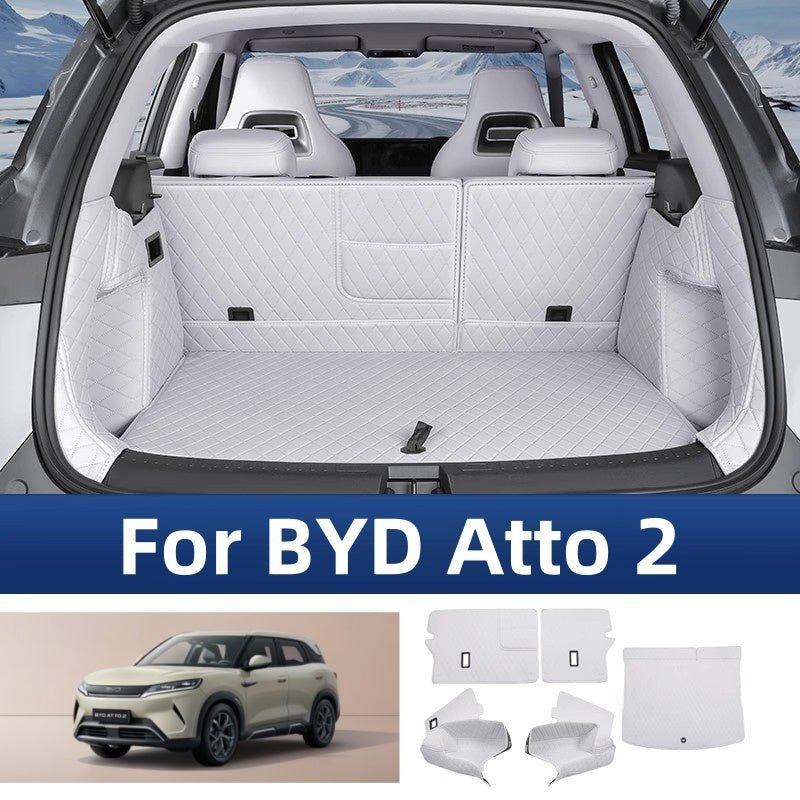 Premium Full-Cover Leather Trunk Mat for BYD Atto 2 - NICE EVS
