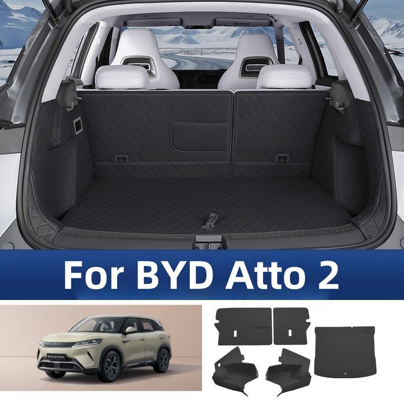 Premium Full-Cover Leather Trunk Mat for BYD Atto 2 - NICE EVS