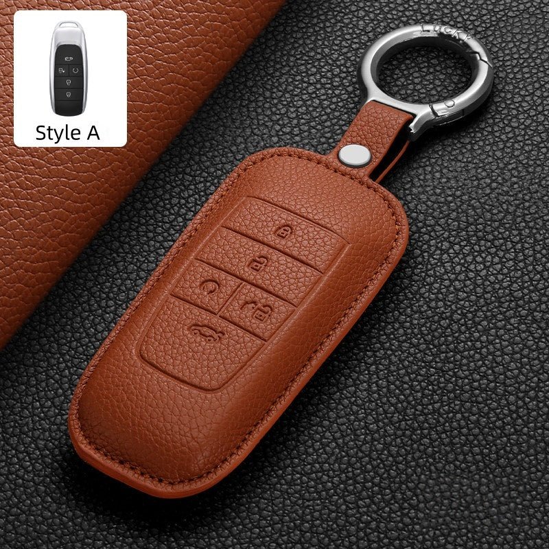 Premium Leather Key Fob Cover for Aion - NICE EVS