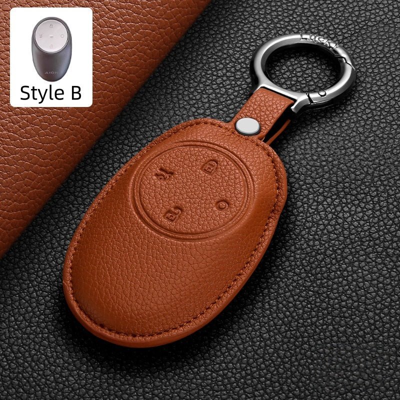 Premium Leather Key Fob Cover for Aion - NICE EVS