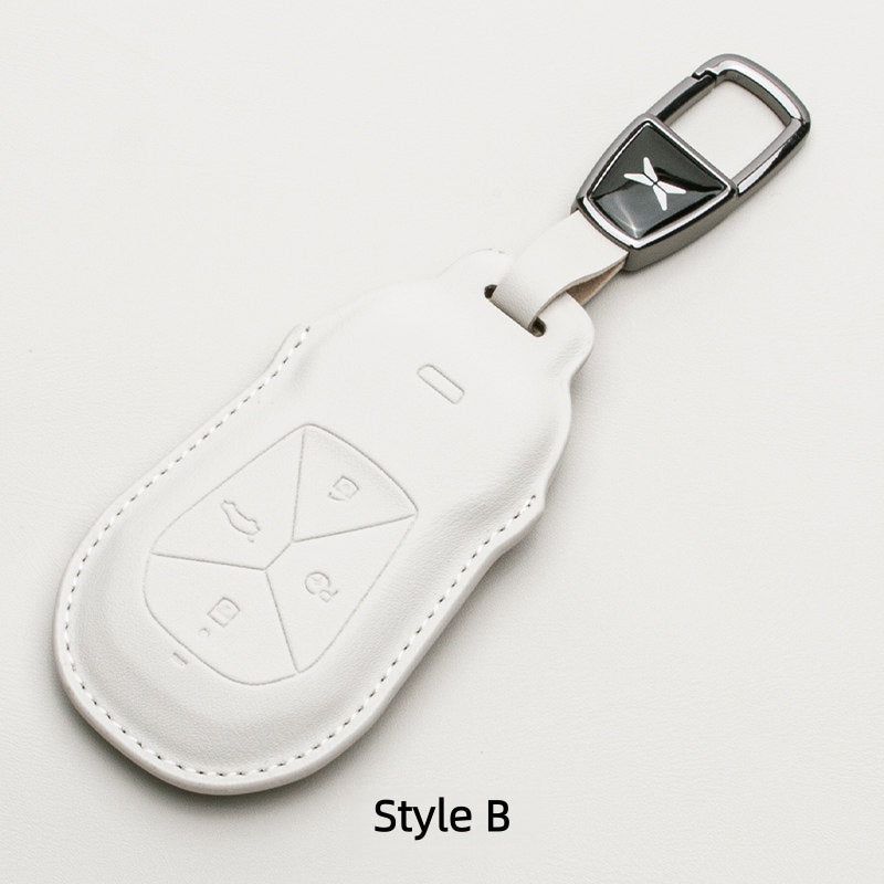 Premium Leather Key Fob Cover for Xpeng EV - NICE EVS
