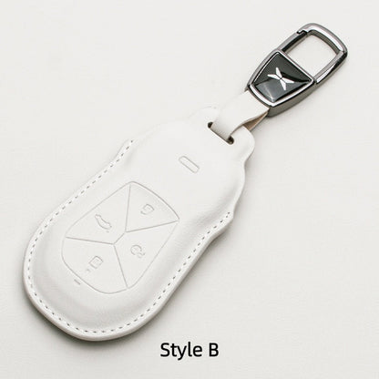 Premium Leather Key Fob Cover for Xpeng EV - NICE EVS
