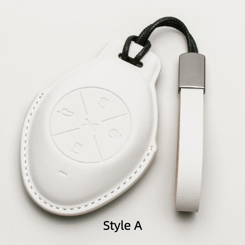 Premium Leather Key Fob Cover for Xpeng EV - NICE EVS