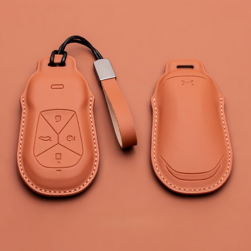 Premium Leather Key Fob Cover for Xpeng EV - NICE EVS