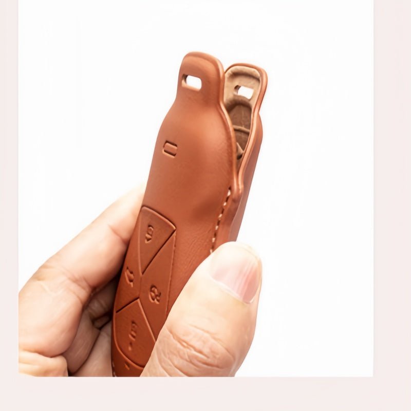 Premium Leather Key Fob Cover for Xpeng EV - NICE EVS