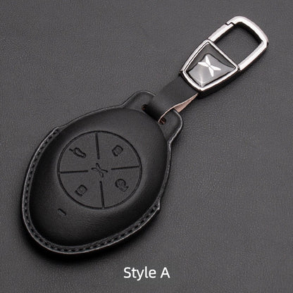 Premium Leather Key Fob Cover for Xpeng EV - NICE EVS