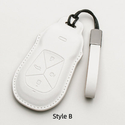 Premium Leather Key Fob Cover for Xpeng EV - NICE EVS