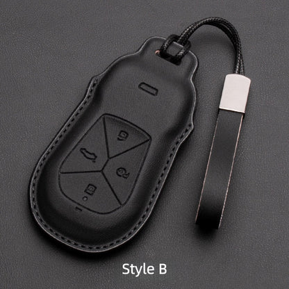 Premium Leather Key Fob Cover for Xpeng EV - NICE EVS