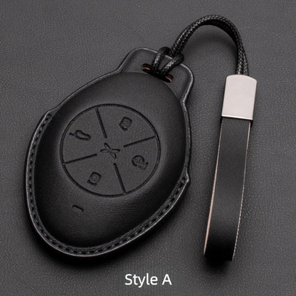 Premium Leather Key Fob Cover for Xpeng EV - NICE EVS