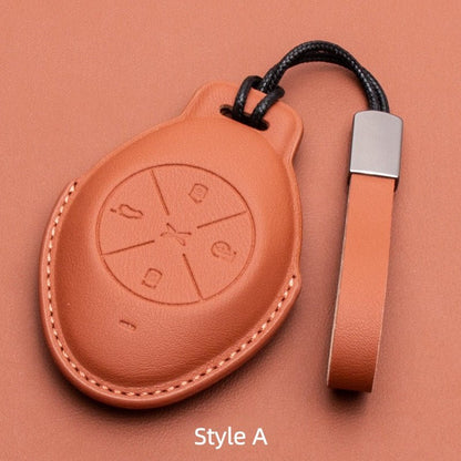 Premium Leather Key Fob Cover for Xpeng EV - NICE EVS