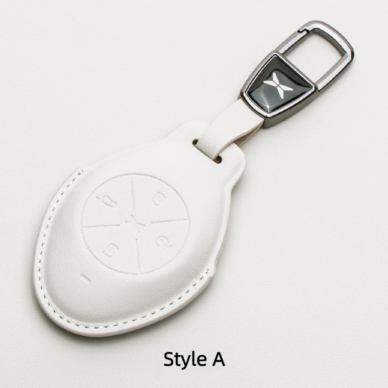 Premium Leather Key Fob Cover for Xpeng EV - NICE EVS