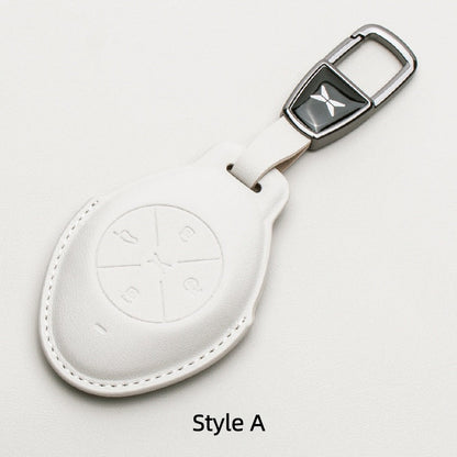 Premium Leather Key Fob Cover for Xpeng EV - NICE EVS
