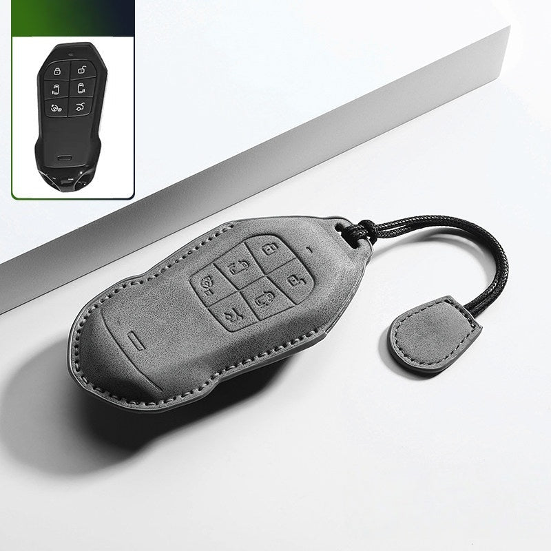 Premium Leather Key Fob Cover for Xpeng X9 - NICE EVS
