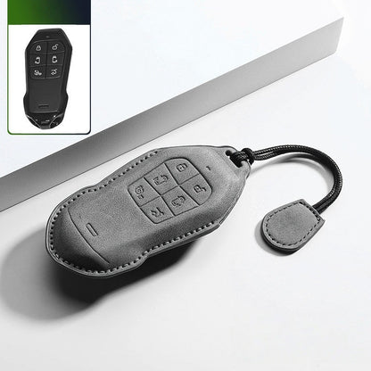 Premium Leather Key Fob Cover for Xpeng X9 - NICE EVS