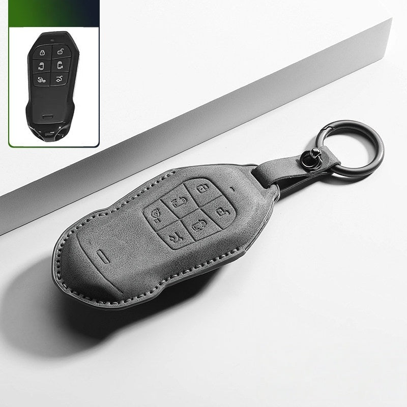 Premium Leather Key Fob Cover for Xpeng X9 - NICE EVS