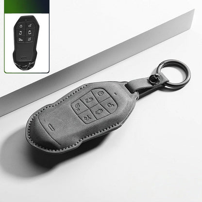 Premium Leather Key Fob Cover for Xpeng X9 - NICE EVS