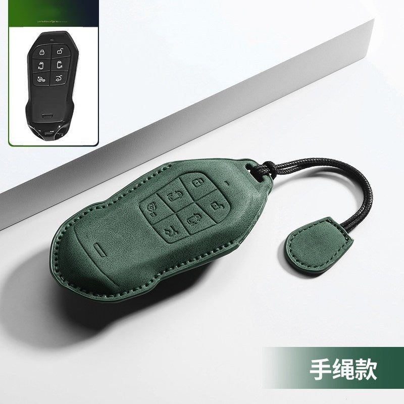 Premium Leather Key Fob Cover for Xpeng X9 - NICE EVS