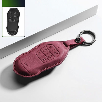 Premium Leather Key Fob Cover for Xpeng X9 - NICE EVS