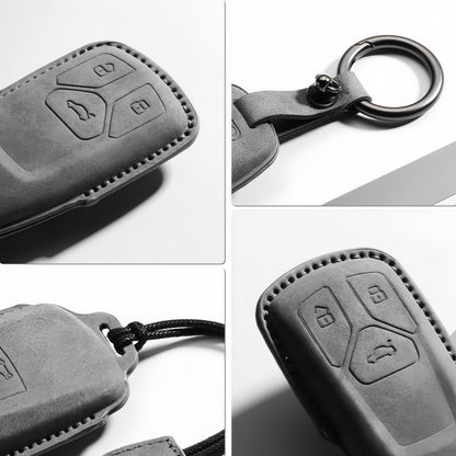 Premium Leather Key Fob Cover for Xpeng X9 - NICE EVS