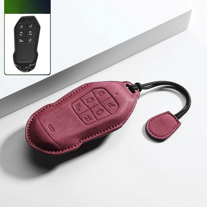 Premium Leather Key Fob Cover for Xpeng X9 - NICE EVS