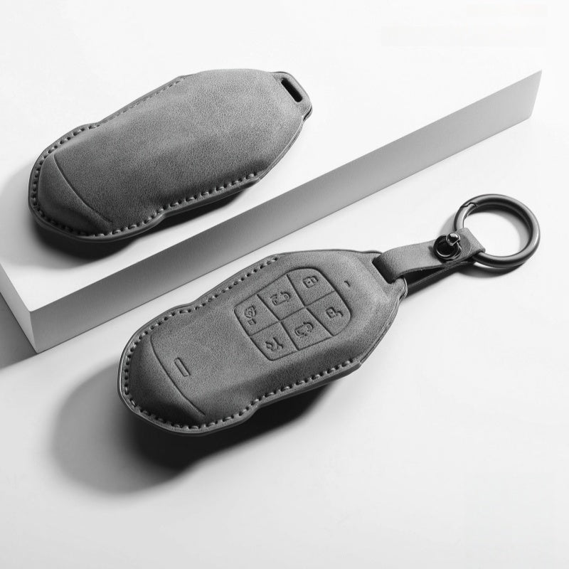 Premium Leather Key Fob Cover for Xpeng X9 - NICE EVS