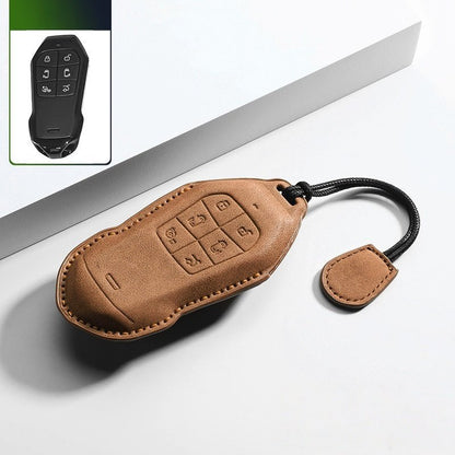 Premium Leather Key Fob Cover for Xpeng X9 - NICE EVS