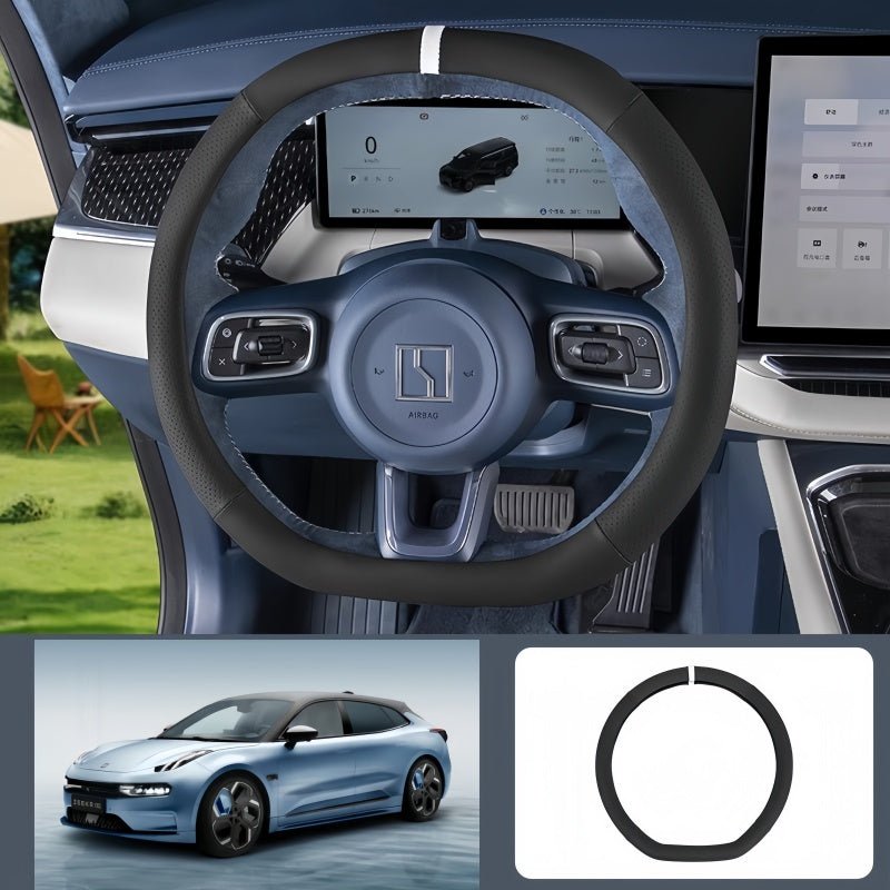 Premium Leather Steering Wheel Cover for ZEEKR 001 & 009 - NICE EVS