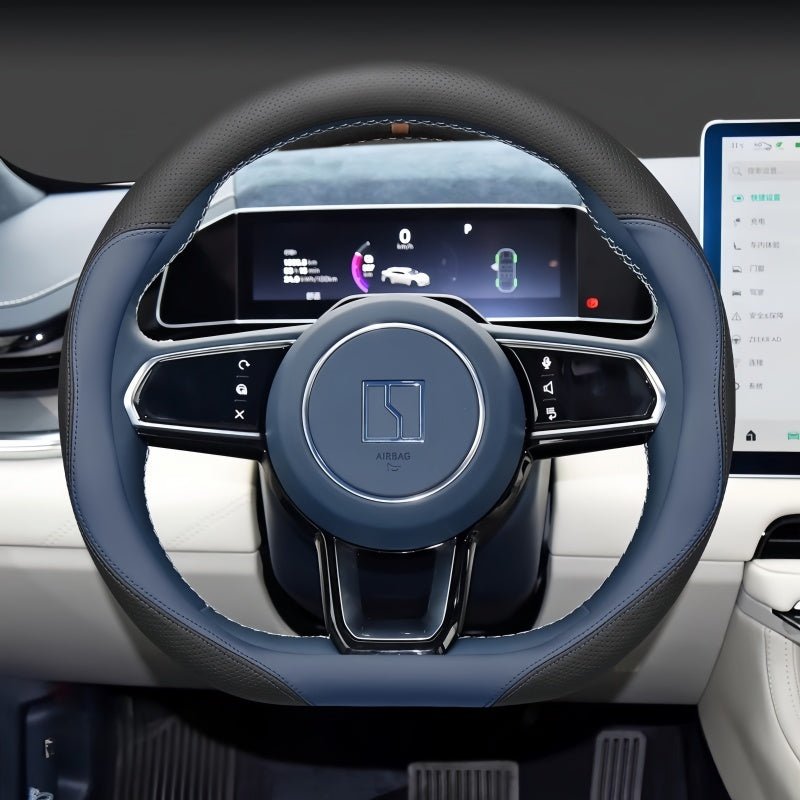 Premium Leather Steering Wheel Cover for ZEEKR 001 & 009 - NICE EVS