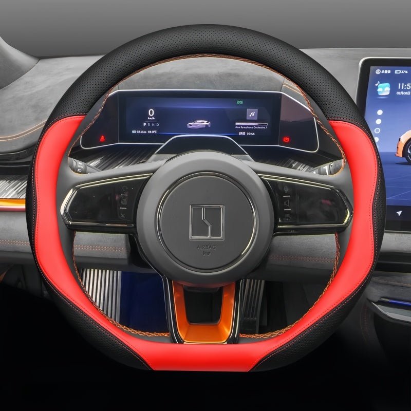 Premium Leather Steering Wheel Cover for ZEEKR 001 & 009 - NICE EVS