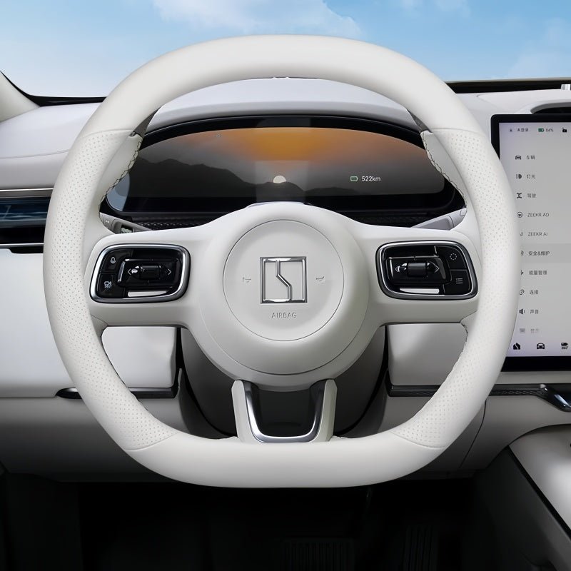 Premium Leather ZEEKR Steering Wheel Cover for X / 7X - NICE EVS