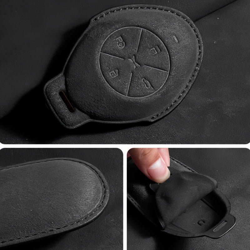 Premium Suede Car Key Fob Cover for Xpeng All Models - NICE EVS