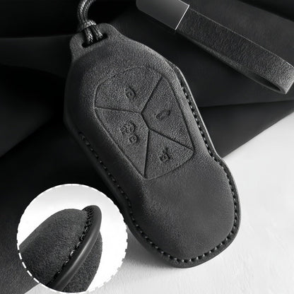 Premium Suede Car Key Fob Cover for Xpeng All Models - NICE EVS