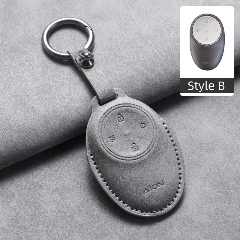 Premium Suede Leather Key Fob Cover for Aion - NICE EVS