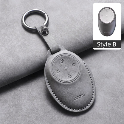 Premium Suede Leather Key Fob Cover for Aion - NICE EVS