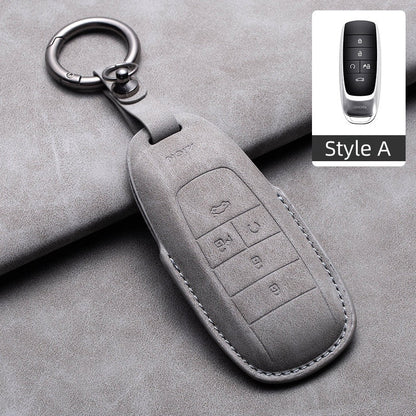 Premium Suede Leather Key Fob Cover for Aion - NICE EVS