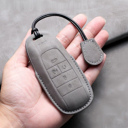 Premium Suede Leather Key Fob Cover for Aion - NICE EVS
