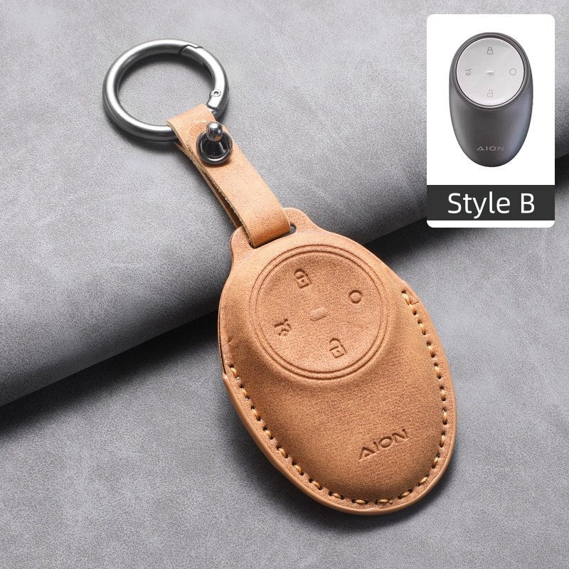 Premium Suede Leather Key Fob Cover for Aion - NICE EVS