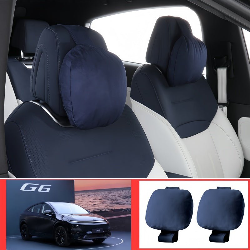 Premium Suede Memory Foam Headrest for XPENG G6/G9/P7/X9/L03/G7/P7+ - NICE EVS
