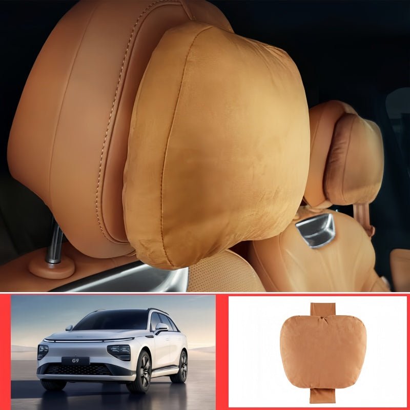 Premium Suede Memory Foam Headrest for XPENG G6/G9/P7/X9/L03/G7/P7+ - NICE EVS