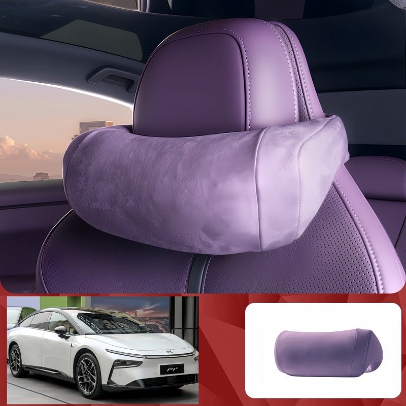 Premium Suede Memory Foam Neck Pillow for XPENG G6/G9/P7/X9/L03/G7/P7+ - NICE EVS