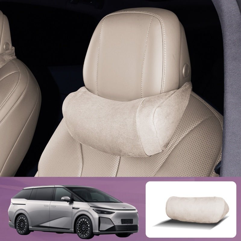 Premium Suede Memory Foam Neck Pillow for XPENG G6/G9/P7/X9/L03/G7/P7+ - NICE EVS