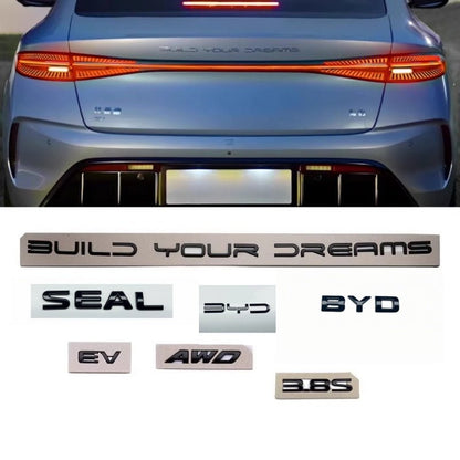 Rear Bumper Glossy Black Badges LOGO for 2024 BYD Seal - NICE EVS