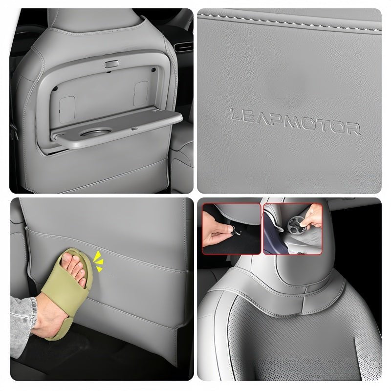 Seat Back Leather Anti-Kick Mats for Leapmotor B03X - NICE EVS