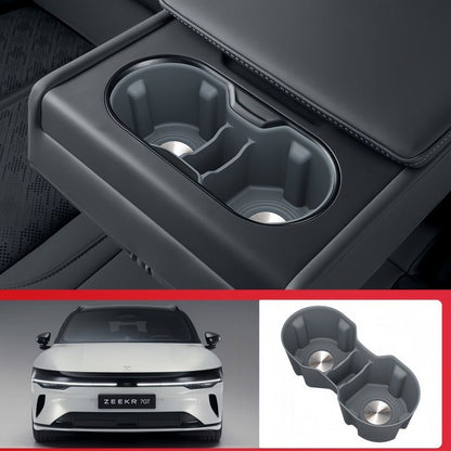Silicone Second‑Row Cup Holder Liner Insert for Zeekr 7GT - NICE EVS