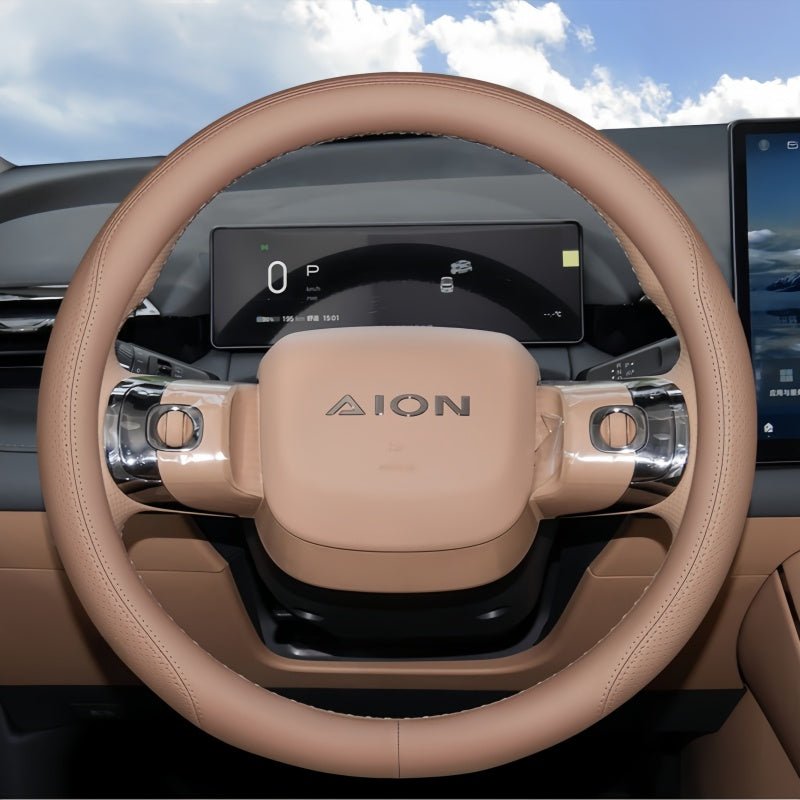 Slip-On Napa Leather Steering Wheel Cover for Aion V / UT / RT - NICE EVS