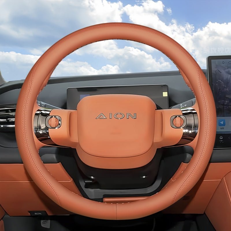 Slip-On Napa Leather Steering Wheel Cover for Aion V / UT / RT - NICE EVS