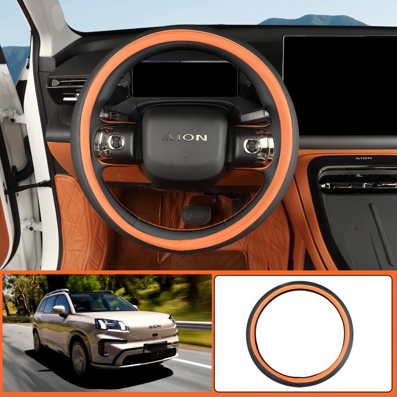 Slip-On Napa Leather Steering Wheel Cover for Aion V / UT / RT - NICE EVS