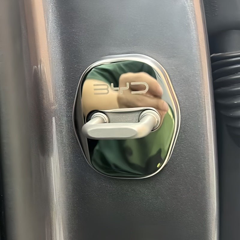 Stainless Steel Door Lock Covers for BYD (4 Pcs) - NICE EVS